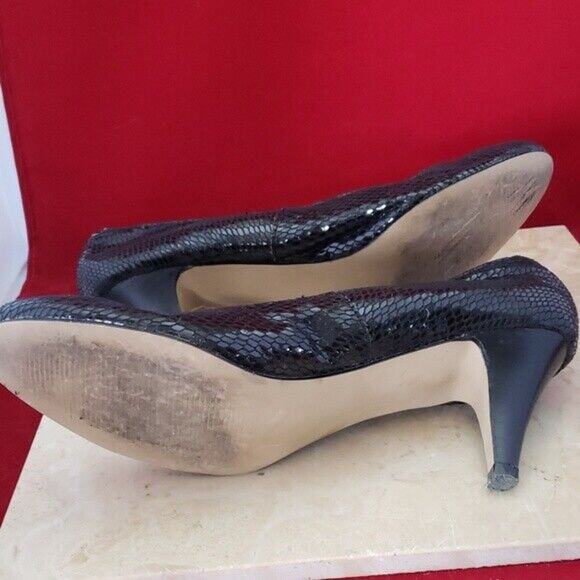Steve Madden Heels Black Scale Pattern Heels - Size 8.5 - Picture 6 of 8